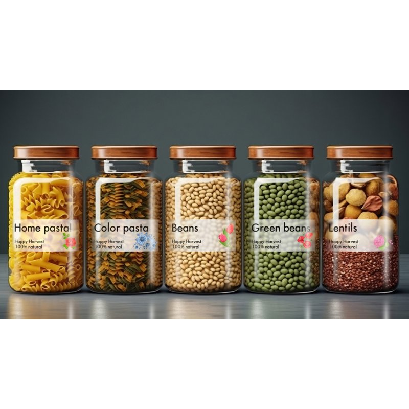 rillprint universele etiketten, 105 × 57 mm, transparant, 250 stuks